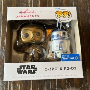 Hallmark Funko Pop Disney Star Wars C-3PO & R2-D2 Christmas Ornament 2 Pack New